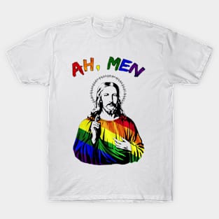 AH MEN Jesus LGBT GAY T-Shirt